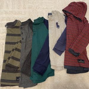 Boys Long Sleeve Lot - 5 tops